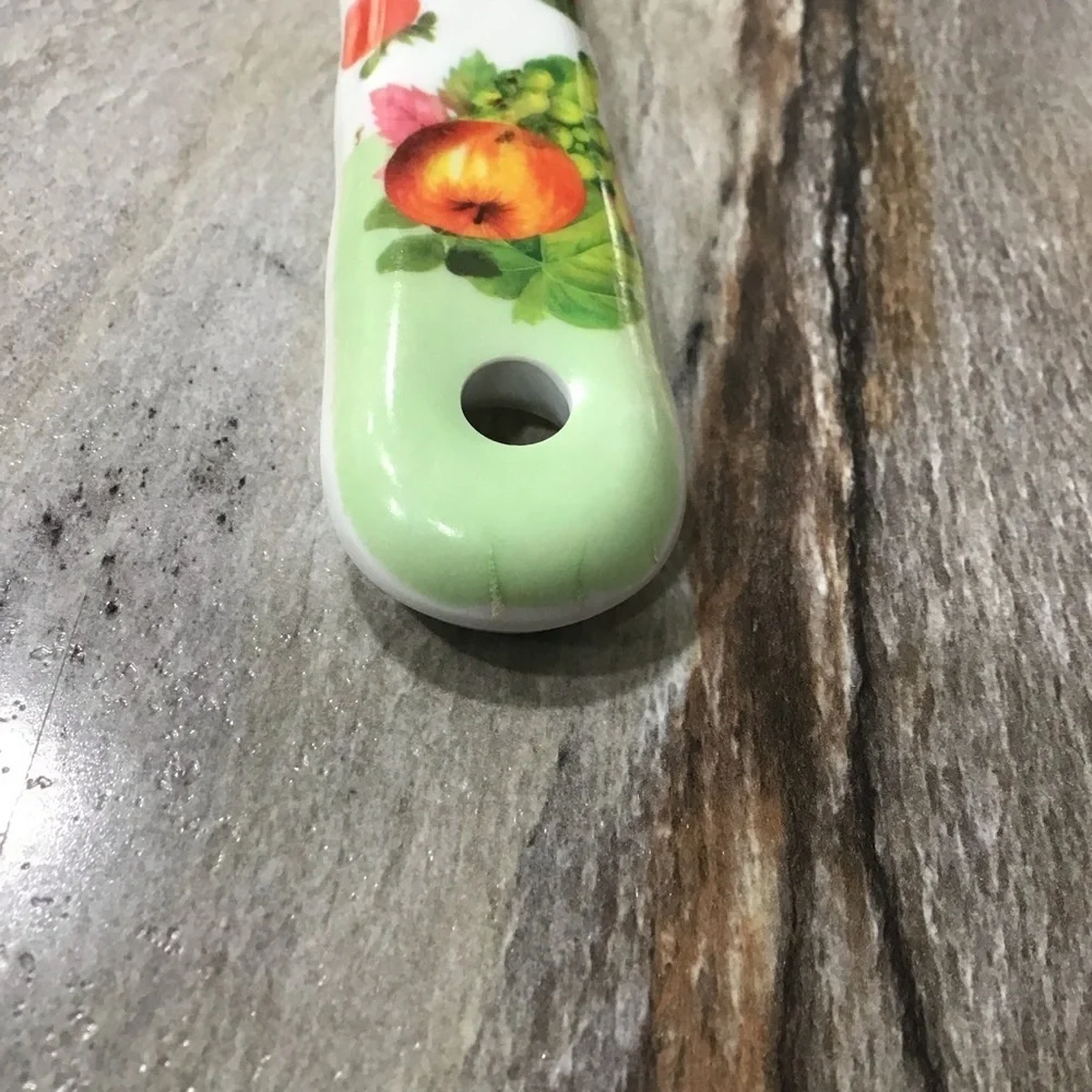 Vintage Melamine Serving Fork Fruit Handle 13” Long Kitchen Utensil #9187